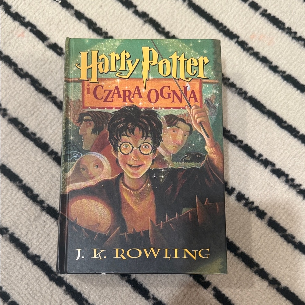 Scholastic Harry Potter Book Cover with Green and Brown Accents